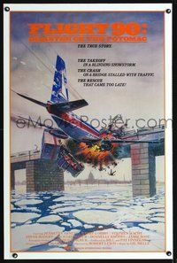5x362 FLIGHT 90: DISASTER ON THE POTOMAC int'l 1sh '84 Gary Meyer art of plane crashing into bridge!