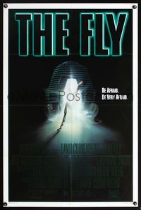 5x365 FLY 1sh '86 David Cronenberg, Jeff Goldblum, cool sci-fi art by Mahon!