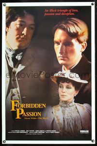 5x370 FORBIDDEN PASSION video 1sh '87 Michael Gambon as Oscar Wilde, Emily Richard!