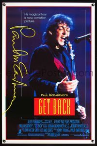 5x393 GET BACK 1sh '91 former Beatle Paul McCartney on a magical tour!