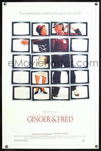 5x401 GINGER & FRED 1sh '86 Federico Fellini's Ginger e Fred, Marcello Mastroianni!