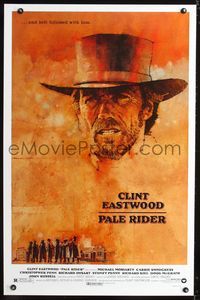 5x584 PALE RIDER 1sh '85 great C. Michael Dudash art of Clint Eastwood!