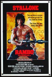 5x617 RAMBO FIRST BLOOD PART II 1sh '85 no man, no law, no war can stop Sylvester Stallone!