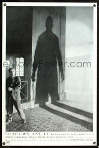 5x661 SHADOWS & FOG 1sh '92 cool photographic image of Woody Allen by Brian Hamill!