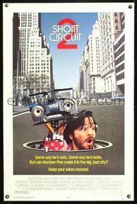 5x665 SHORT CIRCUIT 2 int'l 1sh '88 Johnny Five, some say he's nuts, some say he's bolts!