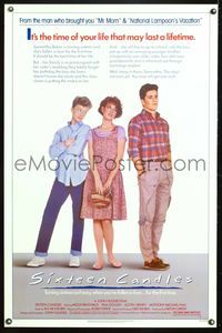 5x671 SIXTEEN CANDLES 1sh '84 Molly Ringwald, Anthony Michael Hall, directed by John Hughes!