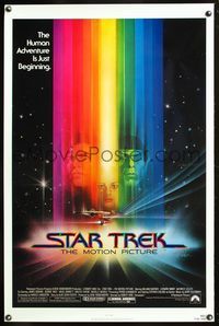 5x682 STAR TREK 1sh R80s cool art of William Shatner & Leonard Nimoy by Bob Peak!