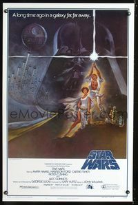 5x689 STAR WARS style A 1sh '77 George Lucas classic sci-fi epic, Mark Hamill, Harrison Ford