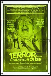 5x717 TERROR FROM UNDER THE HOUSE 1sh '71 if you look in the basement, be ready to SCREAM!
