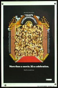 5x719 THAT'S ENTERTAINMENT advance 1sh '74 classic MGM Hollywood scenes, it's a celebration!