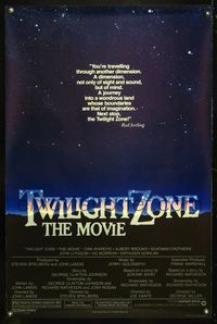 5x740 TWILIGHT ZONE 1sh '83 Joe Dante, Steven Spielberg, John Landis, from Rod Serling TV series!