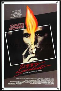 5x787 ZIGGY STARDUST & THE SPIDERS FROM MARS 1sh '83 David Bowie, D. A. Pennebaker directed!