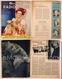 5y055 MOVIE & RADIO GUIDE magazine February 24-March 1 1940, Joan Bennett from House Across the Bay