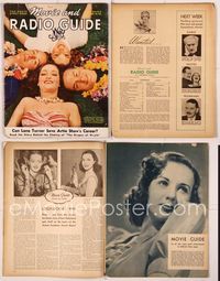 5y056 MOVIE & RADIO GUIDE magazine March 16-22 1940, Hope, Lamour & Crosby from Road to Singapore!