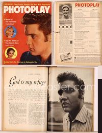 5y027 PHOTOPLAY magazine July 1957, close up of Elvis Presley + Marilyn Monroe & Ann Blyth!