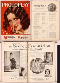 5y010 PHOTOPLAY magazine May 1930, artwork portrait of pretty Mary Brian by Earl Christy!