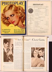 5y013 PHOTOPLAY magazine October 1931, wonderful art portrait of Joan Crawford by Earl Christy!