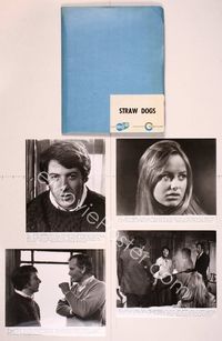 5y146 STRAW DOGS presskit '72 directed by Sam Peckinpah, Dustin Hoffman & Susan George!