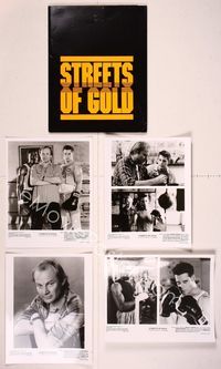 5y148 STREETS OF GOLD presskit '86 Klaus Maria Brandauer, Adrian Pasdar, boxing!