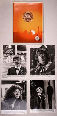 5y151 TIME AFTER TIME presskit '79 Malcolm McDowell as H.G. Wells, David Warner as Jack the Ripper!