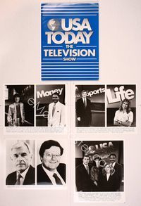 5y154 USA TODAY TV presskit '88 Bill Macatee, Kenneth Walker, Robin Young, and Eddie Magnus