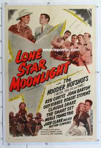5z214 LONE STAR MOONLIGHT linen 1sh R53 Hoosier Hotshots, Judy Clark & Her Rhythm Cowgirls!