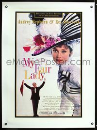 5z244 MY FAIR LADY linen 1sh R94 different photo of Audrey Hepburn, who is more loverly than ever!