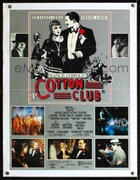 6a214 COTTON CLUB linen Aust 1sh '84 Francis Ford Coppola, completely different art of Gere & Lane!