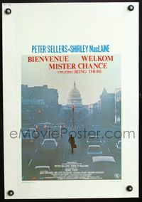 6a408 BEING THERE linen Belgian '80 completely different image of Peter Sellers by U.S. Capitol!