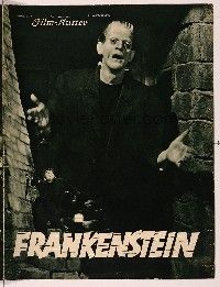 6a067 FRANKENSTEIN German program '31 many great different images of Boris Karloff as the monster!