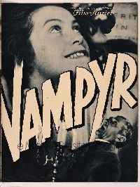 6a074 VAMPYR German program '32 Carl Theodor Dreyer's tale of an ancient female vampire!