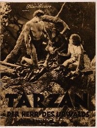 6a069 TARZAN THE APE MAN German program '32 different images of Johnny Weismuller & sexy O'Sullivan