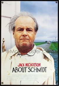 6b030 ABOUT SCHMIDT 1sh '02 Alexander Payne directed, great Jack Nicholson image!