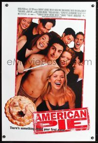 6b041 AMERICAN PIE DS 1sh '99 Jason Biggs, Chris Klein, Tara Reid, wacky teen comedy!