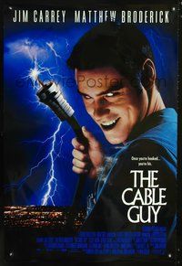 6b098 CABLE GUY DS Int'l 1sh '96 Jim Carrey, Matthew Broderick, directed by Ben Stiller!