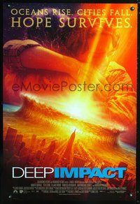 6b126 DEEP IMPACT DS Int'l 1sh '98 Robert Duvall, Tea Leoni, Heaven and Earth are about to collide!
