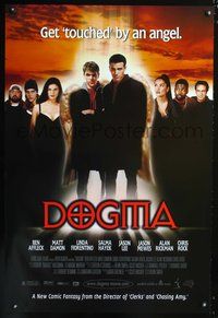 6b136 DOGMA 1sh '99 Kevin Smith, Ben Affleck, Matt Damon, get 'touched' by an angel!