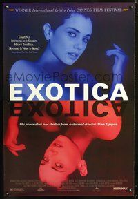 6b145 EXOTICA 1sh '95 Atom Egoyan, Canadian nightclub sex, sexy stripper!