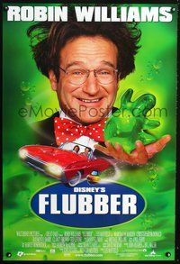 6b163 FLUBBER DS Int'l 1sh '97 Walt Disney, Robin Williams is the Absent Minded Professor!