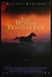 6b202 HORSE WHISPERER DS int'l 1sh '98 star & director Robert Redford, cool running horse image!