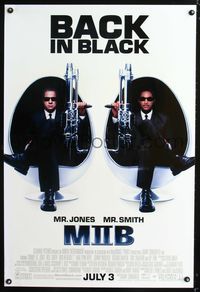 6b259 MEN IN BLACK II DS advance 1sh '02 great image of Tommy Lee Jones & Will Smith!