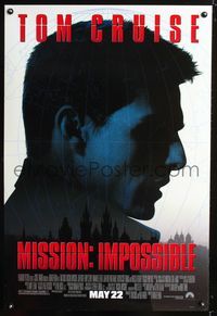 6b263 MISSION IMPOSSIBLE DS advance 1sh '96 cool profile of Tom Cruise, Brian De Palma!