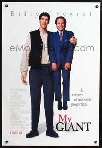 6b274 MY GIANT DS advance 1sh '98 Billy Crystal, Gheorghe Muresan as Max!