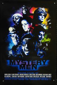 6b276 MYSTERY MEN DS 1sh '99 Ben Stiller, Janeane Garofalo, William H. Macy!