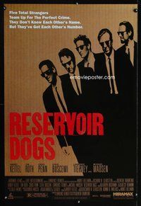 6b313 RESERVOIR DOGS 1sh '92 Quentin Tarantino, Harvey Keitel, Steve Buscemi, Chris Penn