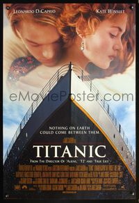 6b371 TITANIC int'l DS style A revised 1sh '97 Leonardo DiCaprio, Winslet, directed by James Cameron