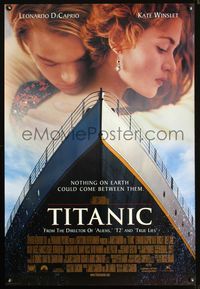 6b369 TITANIC DS int'l style A 1sh '97 Leonardo DiCaprio, Kate Winslet, directed by James Cameron!