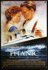 6b370 TITANIC DS int'l style B 1sh '97 Leonardo DiCaprio, Kate Winslet, directed by James Cameron!
