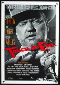 6b377 TOUCH OF EVIL 1sh R98 huge image of Orson Welles, Charlton Heston, Janet Leigh!