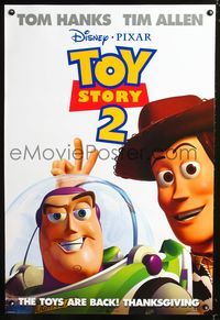 6b380 TOY STORY 2 DS advance 1sh '99 Woody, Buzz Lightyear, Disney and Pixar animated sequel!